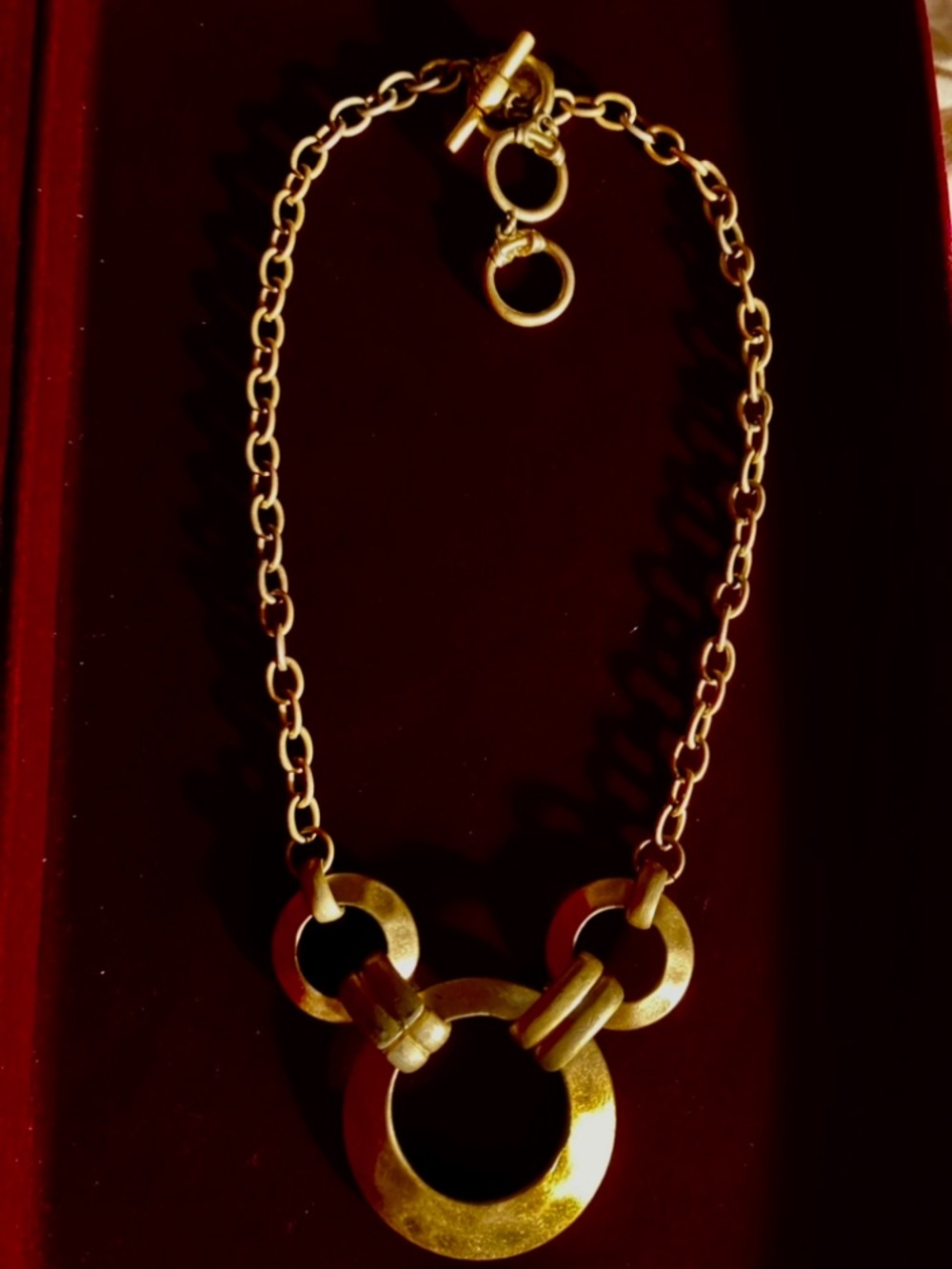 Gold Link Statement Necklace
